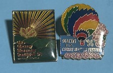 Vintage 1991 + 1996 Cherry Blossom Festival, Macon,Georgia 2 lapel Pins picture