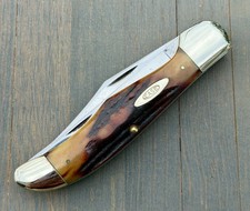 Case XX 5265 SAB Folding Hunter 1940-64 RED STAG Vintage Knife picture