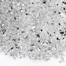 1.3 LB Crushed Glass Broken Mirror Glass Pieces Crush Stones for DIY Crafts | picture