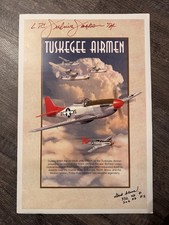 Tuskegee Airmen autograph LTC Julius Jackson Grissom . Air Museum Limited Print picture