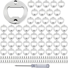 Bottle Opener Insert 50 Sets Stainless Steel Bottle Opener Inserts Kit With Scre picture