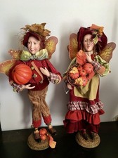 2 VTG Winward Holidays DoorGreeter Fairies Fall Harvest, Thanksgiving Decor 19