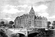 The Imperial Hotel at Great Malvern 1862 a truly magnificent build- Old Photo picture