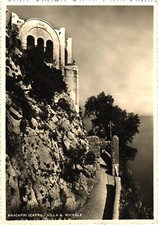 Anacapri Italy Villa San Michele Cliffside View RPPC Real Photo Postcard Unused picture