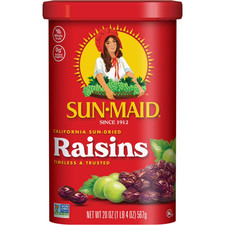 Sun-Maid California Sun-Dried Raisins 20 Oz  Whole Fruit  Canister  picture