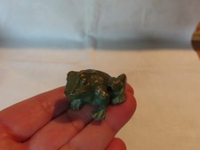 Vintage bronze frog figurine picture