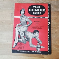 Vintage 1960s Your Telemeter Guide Booklet Early Coin Pay TV Ephemera Toronto picture