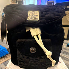 Loungefly Disney Nightmare Before Christmas Mini Backpack Black White picture