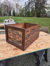 Antique Old Reliable Coffee Wooden Crate Dayton Spice Mills Advertising 100 lb picture