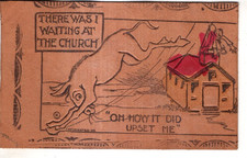 ANTIQUE LEATHER Postcard    