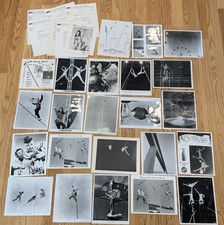 VTG Circus Photo Lot Aerialists High Wire Trapeze Flyers 1975 W/ Booking RARE picture