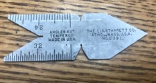 Vintage Starrett No. C391 Machinist Tempered Center Gage (736) picture