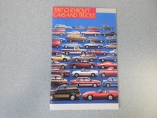 1987 Chevy Cars & Trucks  Brochure 24 Page Good Condition picture