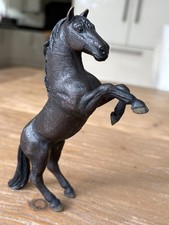 Schleich 2006 Rearing Black Mustang Horse Stallion Figure 13624 Retired VGC  picture