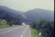 c1960's Agfachrome 35mm Slide, Haut Koenigsbourg Castle Alsace France Road picture