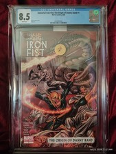 Immortal Iron Fist: The Origin of Danny Rand #1 CGC 8.5 White Pages Marvel 2008 picture