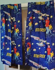 VTG Star Trek curtains w Kirk,Spock & Bones, 63