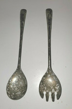 VINTAGE 1980'S SILVERPLATE SALAD SERVER 9.5