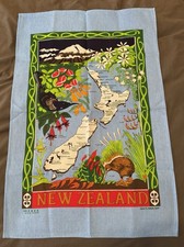 Vintage Derek NEW ZEALAND Kitchen Tea Towel DerekApprox 28