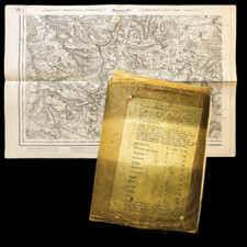 WWI Captured German Map St. Mihiel 26th Infantry Lt. Harry G Sheldon Mirecourt C picture