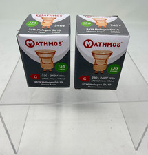 Mathmos 35W Halogen GU10 Bulbs 240V 2700K Warm White Lot of 2 picture