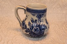 Royal Delft 1930 Blue Onion Pattern Mug. De Porceleyne Fles. Signed. #610 picture