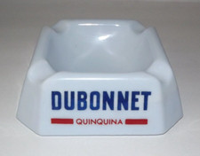 Vtg Dubonnet Quinquina Opaline Square Advertising Pub Tabletop Ashtray Barware picture