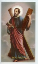 ST. ANDREW - Laminated  Holy Cards.  QUANTITY 25 CARDS picture