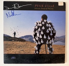 SIGNED DAVID GILMOUR NICK MASON PINK FLOYD DELICATE SOUND OF THUNDER VINYL RARE picture