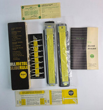 Pickett N902-ES Simplex Trig All Metal Slide Rule w/Case Org Box Directions picture