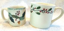 Hartstone Starbucks Barista Coffee & Expresso Mugs Holly Berries Set of 2 - USA picture