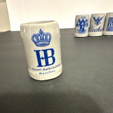 HB Hofbräuhaus München German Beer Mug Stein - Breweriana, Germany shot glass picture