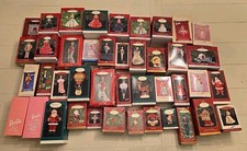 Vintage 1990s 2000s Barbie Christmas Ornaments Holiday Hallmark Keepsake Lot 42 picture