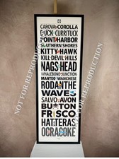 OBX Outer Banks Poster 13.5” x 40” - Awesome North Carolina Beach Themed - RARE picture