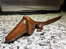 VTG 1960s Knud Albert Signed Danish Teak Wood Dachshund Letter Opener MCM picture