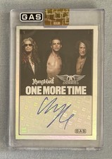 IN HAND Yungblud & Aerosmith GAS Trading Card Rainbow Foil Autographed 32/40 picture