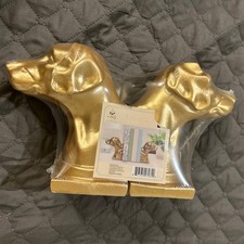 Pair Of Golden Labrador Bookends NEW picture