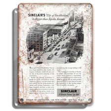 METAL SIGN - SINCLAIR CITY 1951 STOCKHOLDERS - VINTAGE AD RETRO WALL DÉCOR picture