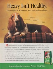 1996 Purina Fit & Trim Dog Food - Basset Hound - 