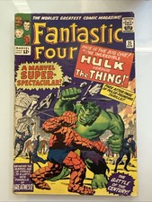 Fantastic Four #25 (1964, Marvel Comics) Hulk Vs. Thing 1st Battle VG picture