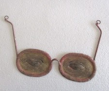 ANTIQUE OPTOMETRIST ADVERTISEMENT TRADE EYE CLINIC DISPLAY SIGN SPECS picture