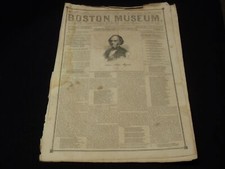 1851 MAY 31 THE BOSTON MUSEUM NEWSPAPER - WILLIAM CULLEN BRYANT - NP 9022 picture
