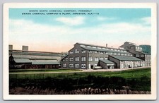 Anniston Alabama AL Monsanto Swann Chemical Company Plant Postcard c1930s picture