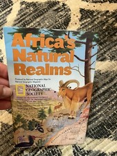September 2001 AFRICA'S Natural Realms National Geographic Society Map picture