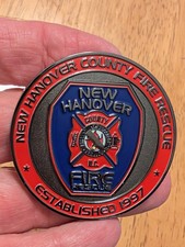 New Hanover County Fire Blackout Challenge Coin 4 Battalion South Of The Border picture