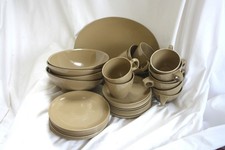 Lot 37 Pcs Boonton Ware Light Brown Melmac Melamine Bowls Cups/Saucers Plates picture