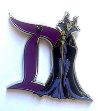 Disney Pin Character D Maleficent Villain DLR 2020 Hidden Mickey Disneyland picture