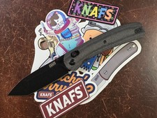 KNAFS Lander 2 - Charcoal Micarta - Black Stonewash Tanto S35VN Blade 00407 picture