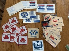 Vtg AAA Decal Sticker Lot Auto Club State Farm Allstate Insurance picture