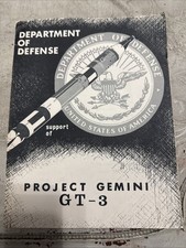 RARE PROJECT GEMINI  GT 3 FOR THE PRESS / DOD SUPPORTING FORCE PUBLICATION picture